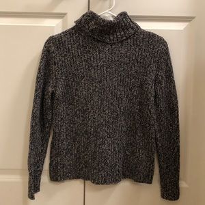 Black and grey Turtleneck sweater